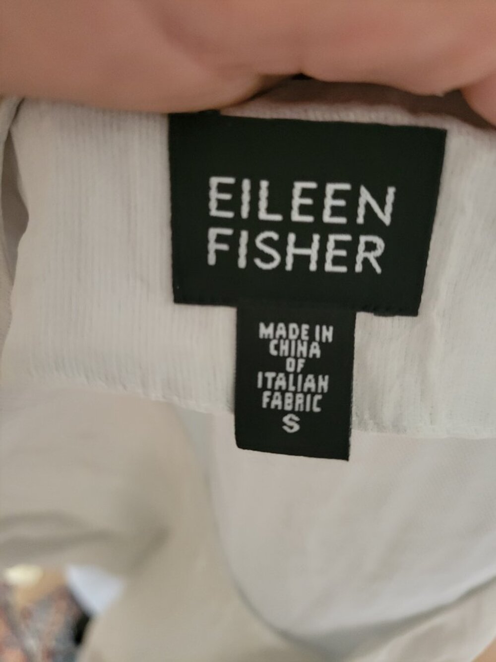 Eileen Fisher Pearl Grey Blazer Jacket Silk Blend - Picture 4 of 5